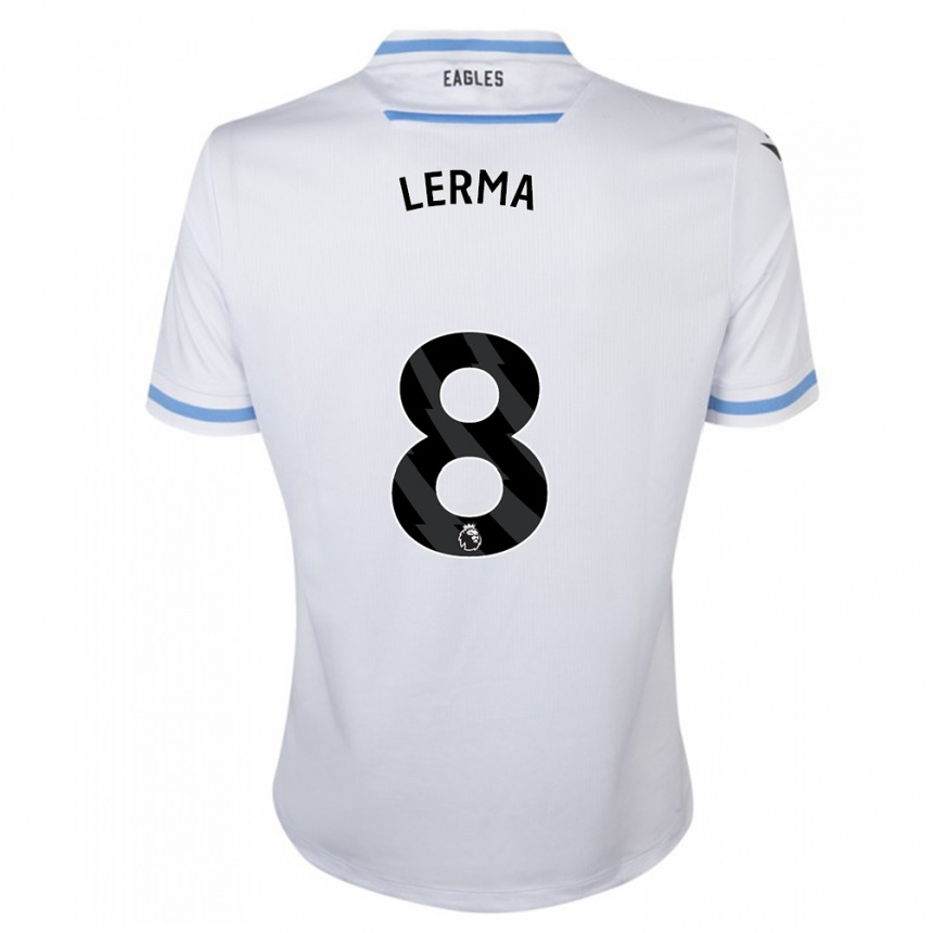 Herren Fußball Jefferson Lerma #8 Weiß Auswärtstrikot Trikot 2023/24 T-Shirt Luxemburg