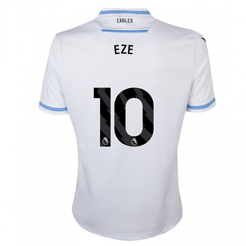 Herren Fußball Eberechi Eze #10 Weiß Auswärtstrikot Trikot 2023/24 T-Shirt Luxemburg