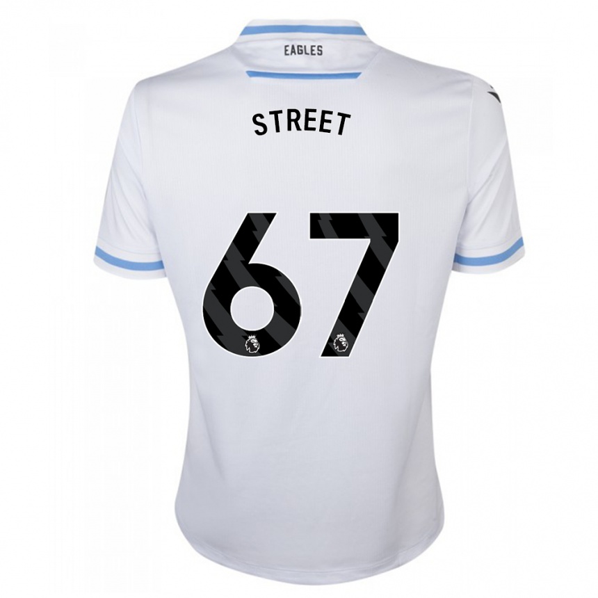 Herren Fußball Rob Street #67 Weiß Auswärtstrikot Trikot 2023/24 T-Shirt Luxemburg