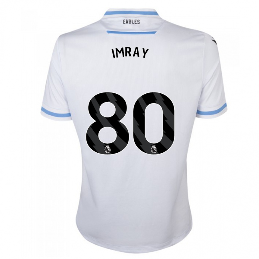 Herren Fußball Danny Imray #80 Weiß Auswärtstrikot Trikot 2023/24 T-Shirt Luxemburg