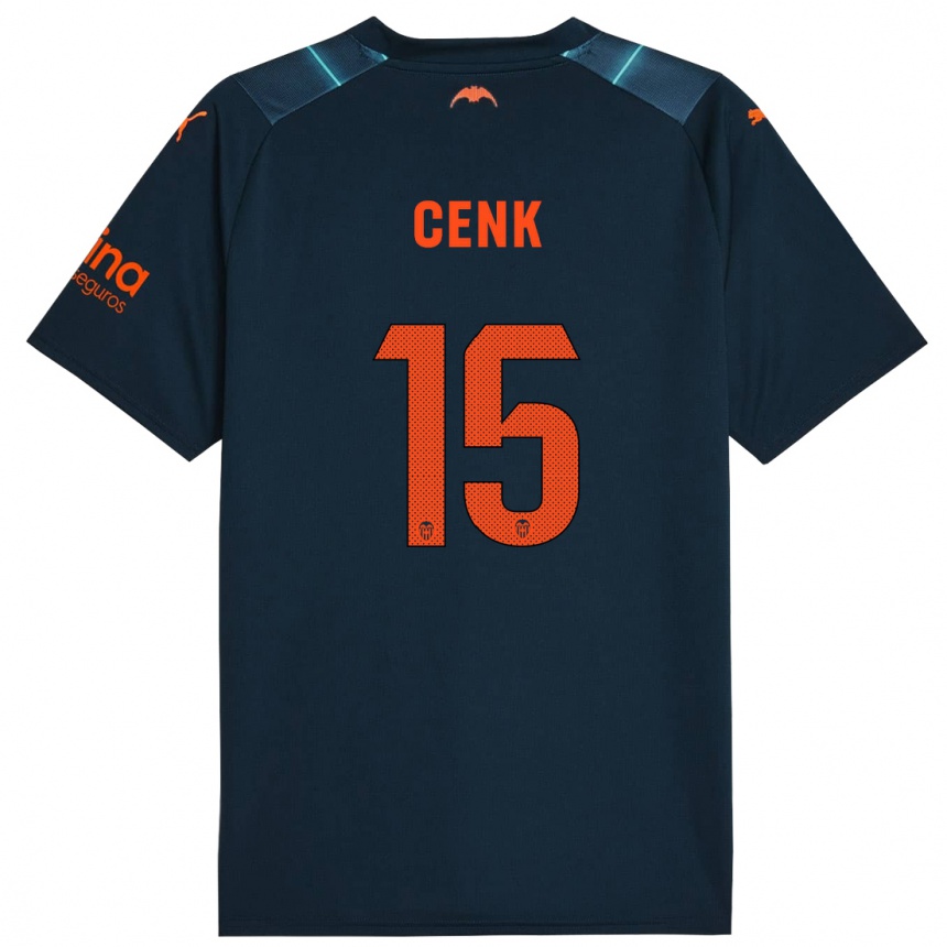 Herren Fußball Cenk Ozkacar #15 Marineblau Auswärtstrikot Trikot 2023/24 T-Shirt Luxemburg