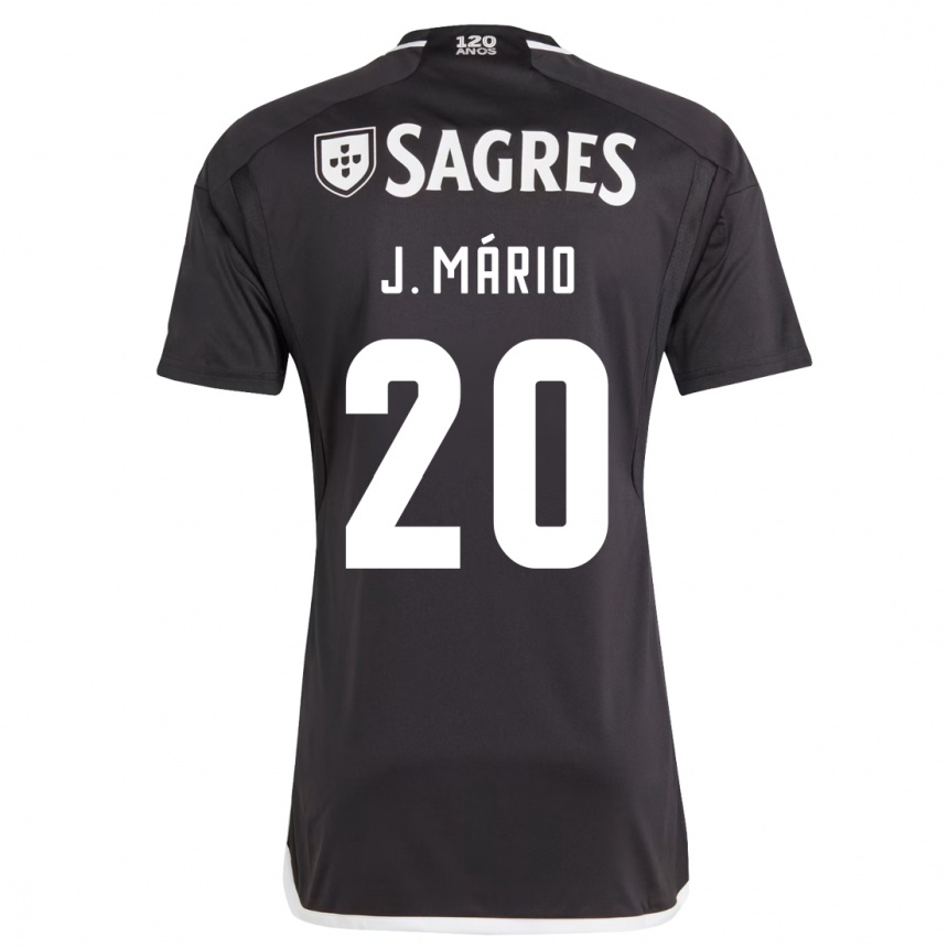 Herren Fußball João Mário #20 Schwarz Auswärtstrikot Trikot 2023/24 T-Shirt Luxemburg