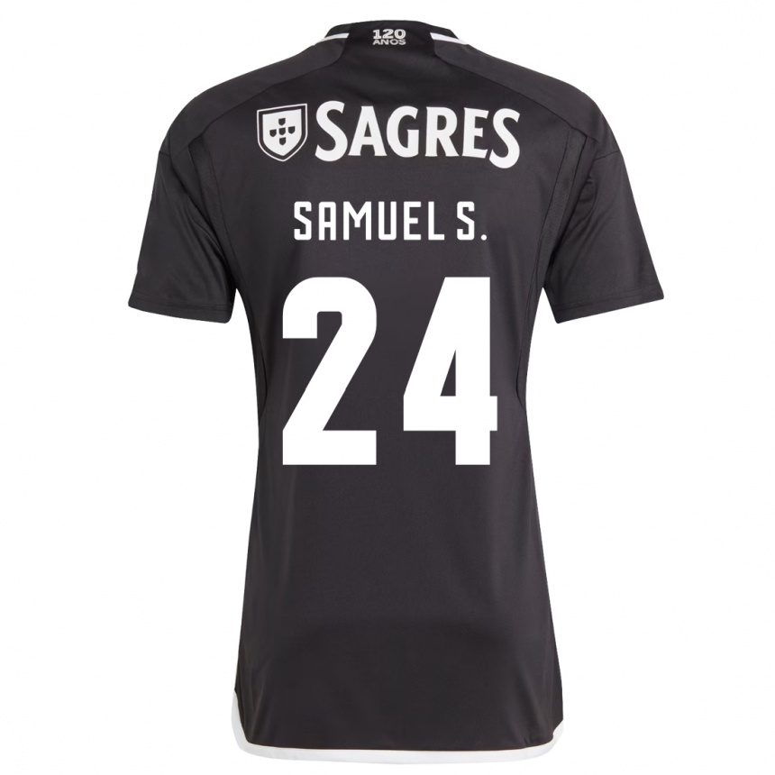 Herren Fußball Samuel Soares #24 Schwarz Auswärtstrikot Trikot 2023/24 T-Shirt Luxemburg