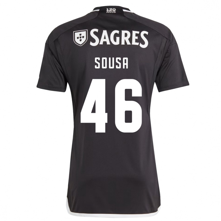 Herren Fußball Gerson Sousa #46 Schwarz Auswärtstrikot Trikot 2023/24 T-Shirt Luxemburg