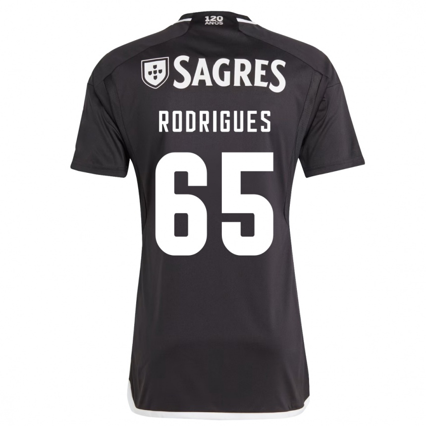 Herren Fußball Rafael Rodrigues #65 Schwarz Auswärtstrikot Trikot 2023/24 T-Shirt Luxemburg