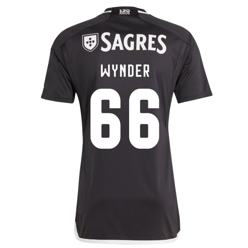 Herren Fußball Joshua Wynder #66 Schwarz Auswärtstrikot Trikot 2023/24 T-Shirt Luxemburg