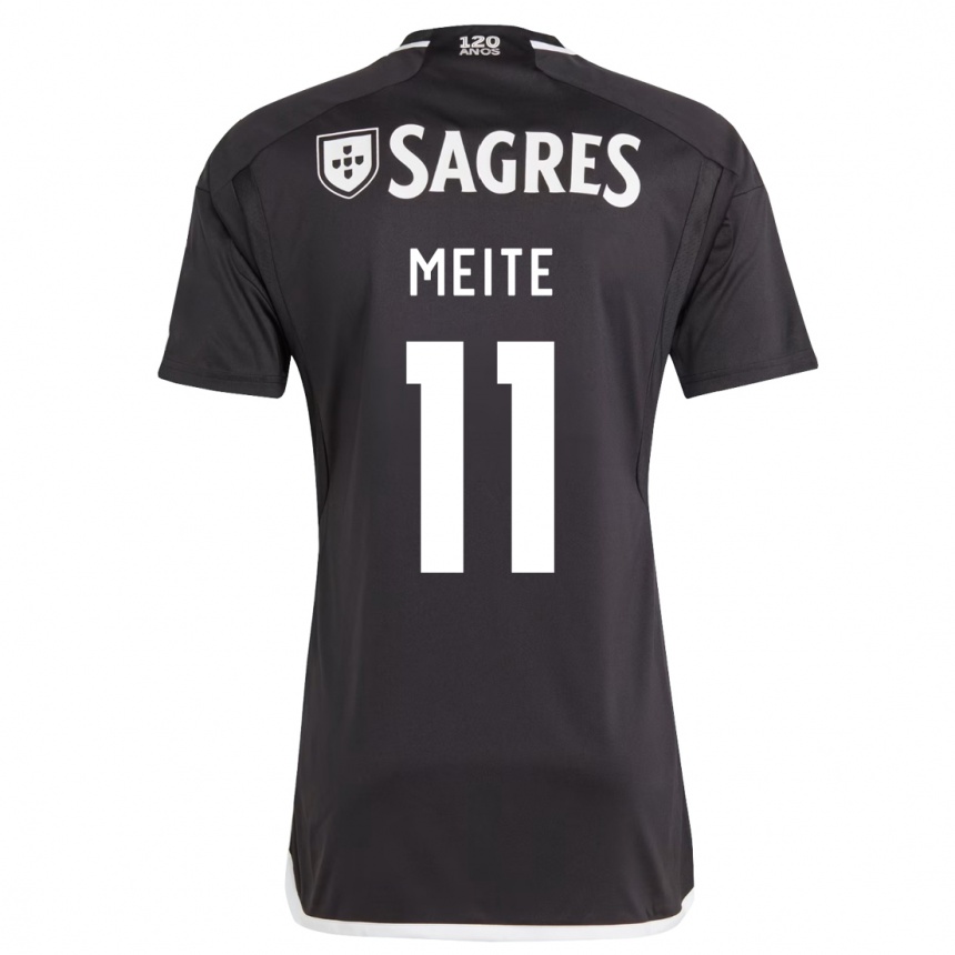 Herren Fußball Soualiho Meite #11 Schwarz Auswärtstrikot Trikot 2023/24 T-Shirt Luxemburg