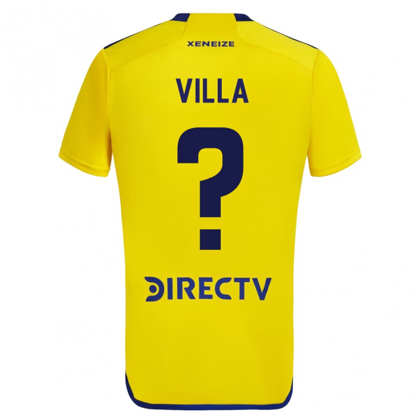 Herren Fußball Sebastián Villa #0 Gelb Auswärtstrikot Trikot 2023/24 T-Shirt Luxemburg