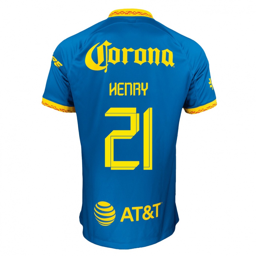 Herren Fußball Henry Martín #21 Blau Auswärtstrikot Trikot 2023/24 T-Shirt Luxemburg