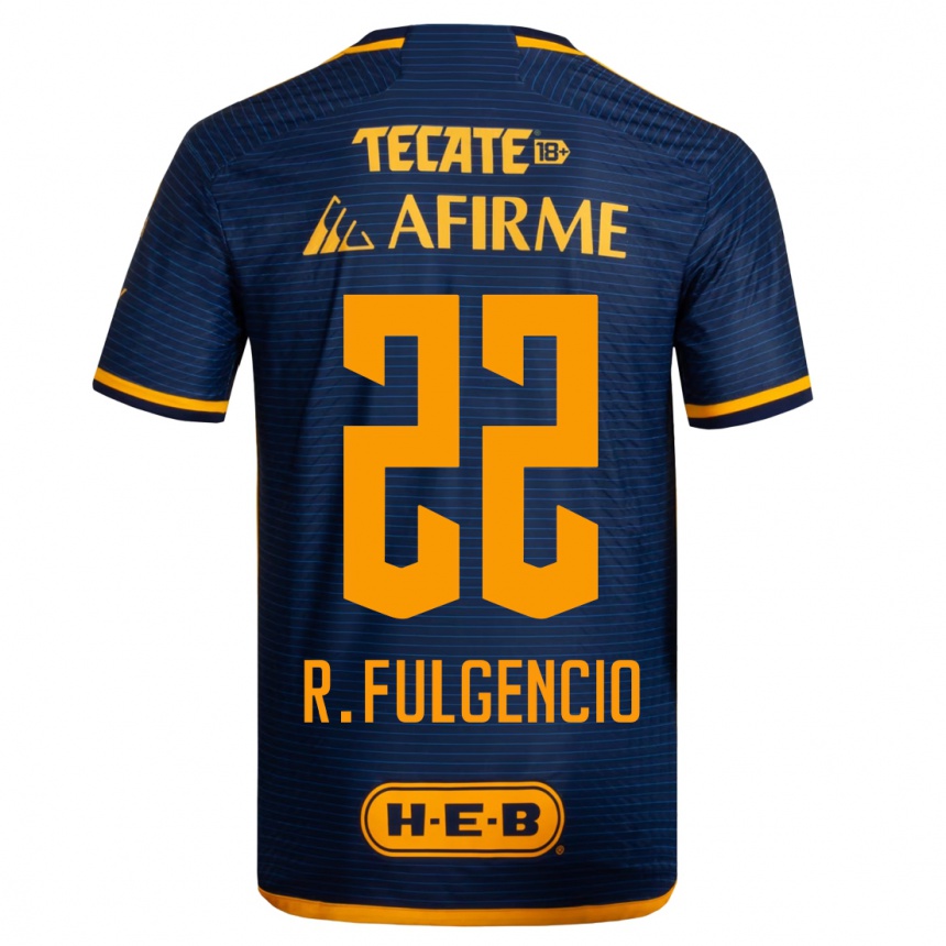 Herren Fußball Raymundo Fulgencio #22 Dunkelblau Auswärtstrikot Trikot 2023/24 T-Shirt Luxemburg
