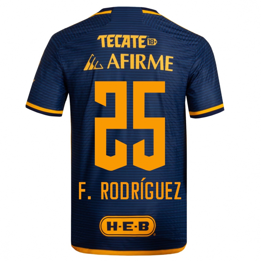Herren Fußball Felipe Rodríguez #25 Dunkelblau Auswärtstrikot Trikot 2023/24 T-Shirt Luxemburg