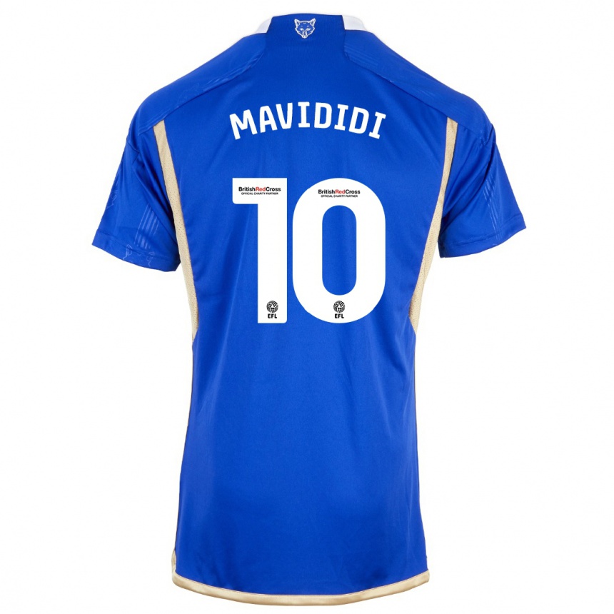Damen Fußball Stephy Mavididi #10 Königsblau Heimtrikot Trikot 2023/24 T-Shirt Luxemburg