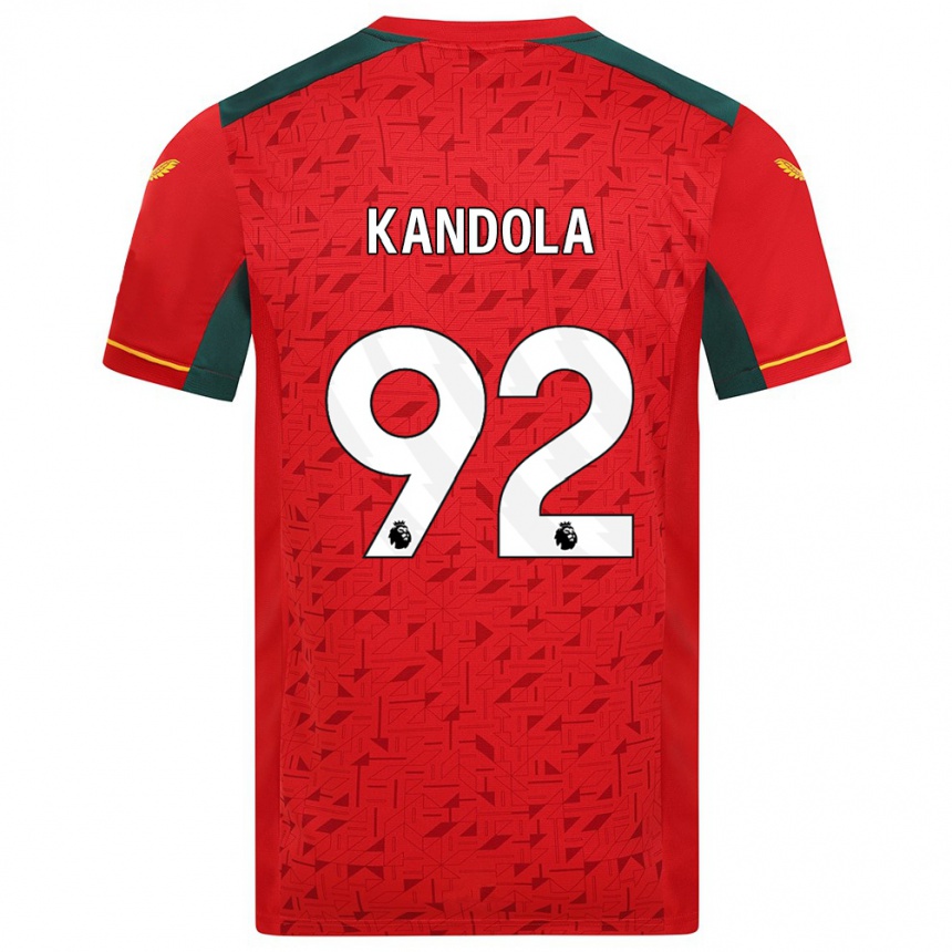 Damen Fußball Kam Kandola #92 Rot Auswärtstrikot Trikot 2023/24 T-Shirt Luxemburg