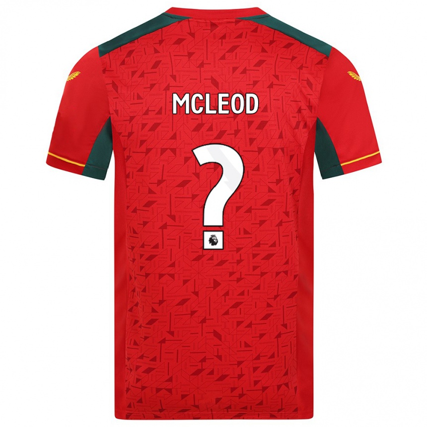 Damen Fußball Conor Mcleod #0 Rot Auswärtstrikot Trikot 2023/24 T-Shirt Luxemburg