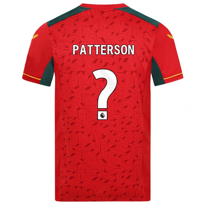 Damen Fußball Lennon Patterson #0 Rot Auswärtstrikot Trikot 2023/24 T-Shirt Luxemburg