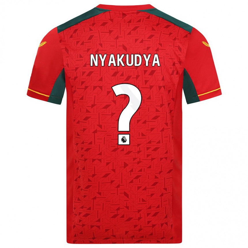 Damen Fußball Joshua Nyakudya #0 Rot Auswärtstrikot Trikot 2023/24 T-Shirt Luxemburg