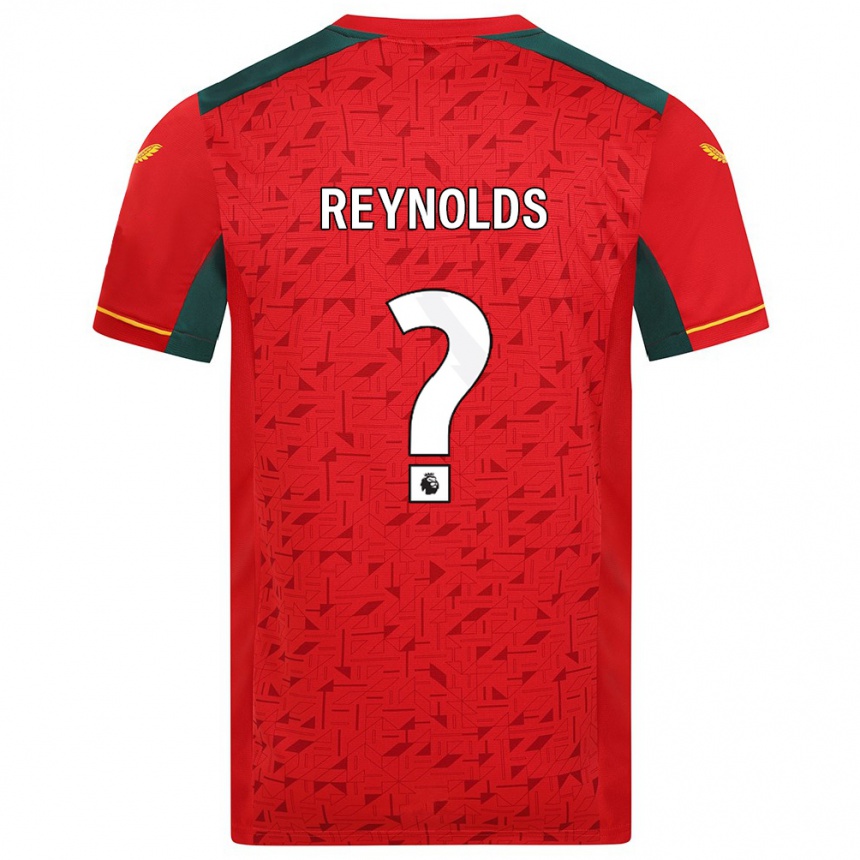 Damen Fußball Fabian Reynolds #0 Rot Auswärtstrikot Trikot 2023/24 T-Shirt Luxemburg