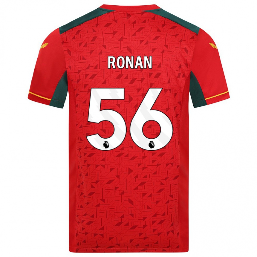 Damen Fußball Connor Ronan #56 Rot Auswärtstrikot Trikot 2023/24 T-Shirt Luxemburg