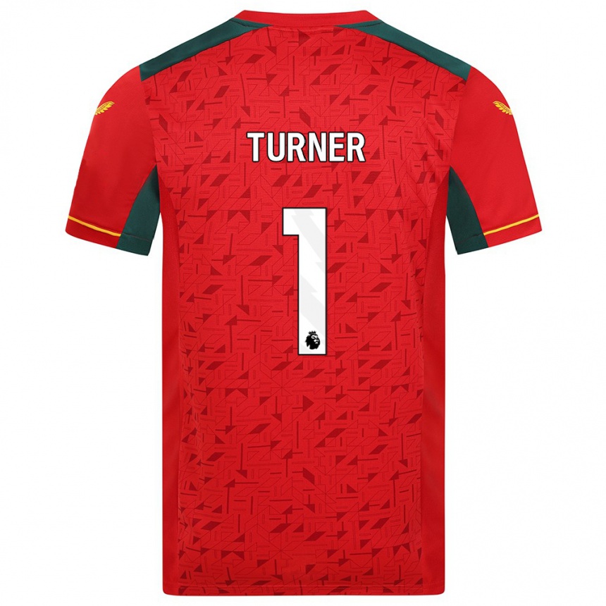 Damen Fußball Shannon Turner #1 Rot Auswärtstrikot Trikot 2023/24 T-Shirt Luxemburg