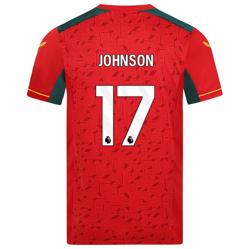 Damen Fußball Katie Johnson #17 Rot Auswärtstrikot Trikot 2023/24 T-Shirt Luxemburg