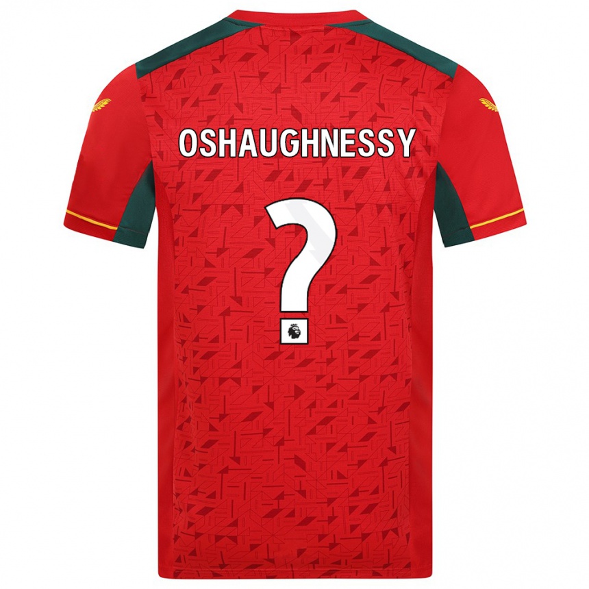 Damen Fußball Joe Oshaughnessy #0 Rot Auswärtstrikot Trikot 2023/24 T-Shirt Luxemburg