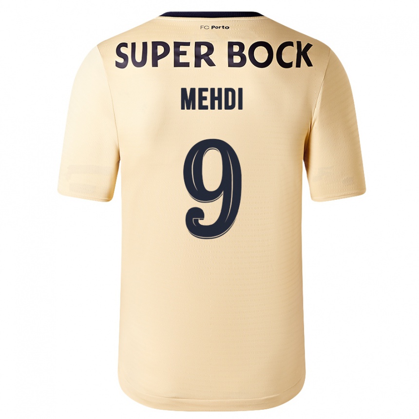 Damen Fußball Mehdi Taremi #9 Beige-Gold Auswärtstrikot Trikot 2023/24 T-Shirt Luxemburg