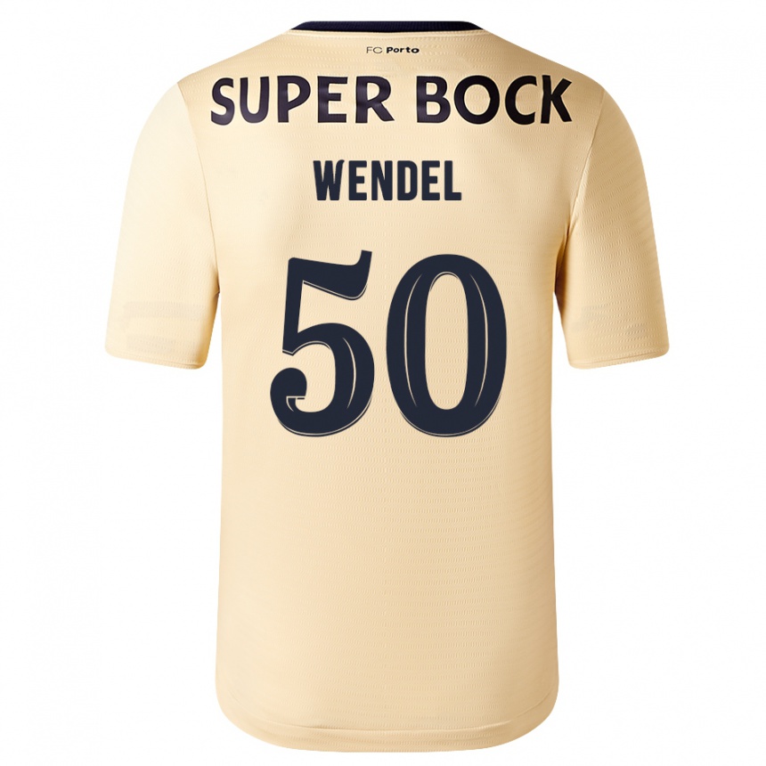 Damen Fußball Wendel #50 Beige-Gold Auswärtstrikot Trikot 2023/24 T-Shirt Luxemburg