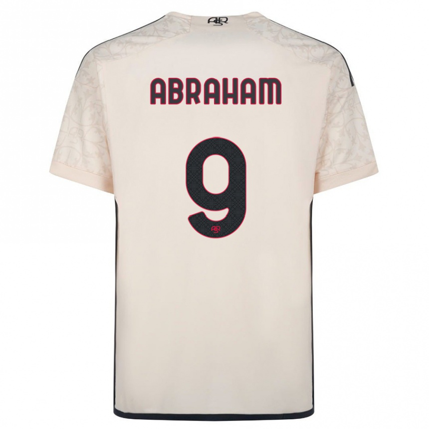 Damen Fußball Tammy Abraham #9 Cremefarben Auswärtstrikot Trikot 2023/24 T-Shirt Luxemburg