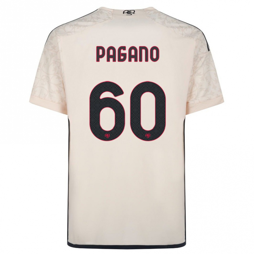 Damen Fußball Riccardo Pagano #60 Cremefarben Auswärtstrikot Trikot 2023/24 T-Shirt Luxemburg