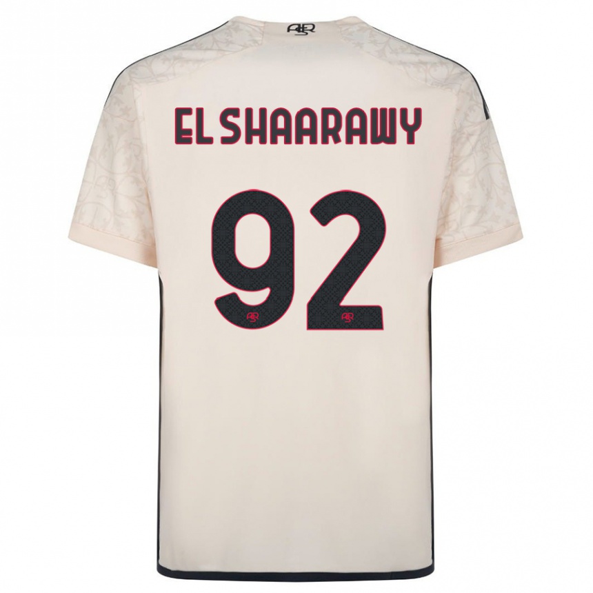 Damen Fußball Stephan El Shaarawy #92 Cremefarben Auswärtstrikot Trikot 2023/24 T-Shirt Luxemburg