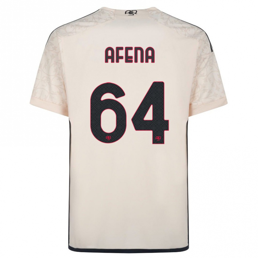 Damen Fußball Felix Afena-Gyan #64 Cremefarben Auswärtstrikot Trikot 2023/24 T-Shirt Luxemburg