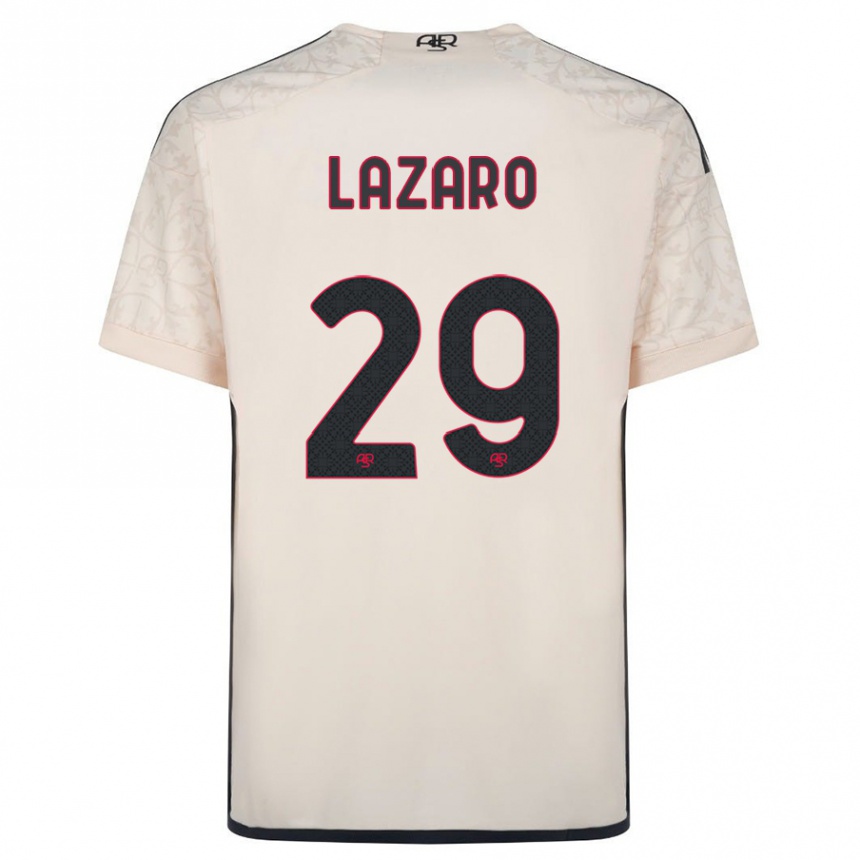 Damen Fußball Paloma Lazaro #29 Cremefarben Auswärtstrikot Trikot 2023/24 T-Shirt Luxemburg