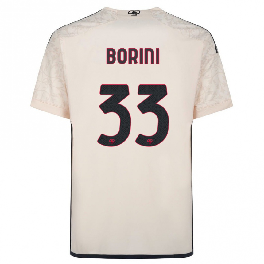 Damen Fußball Joyce Borini #33 Cremefarben Auswärtstrikot Trikot 2023/24 T-Shirt Luxemburg