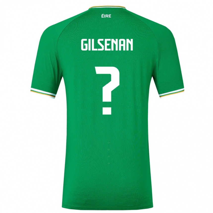 Kinder Fußball Irische Zak Gilsenan #0 Grün Heimtrikot Trikot 24-26 T-Shirt Luxemburg