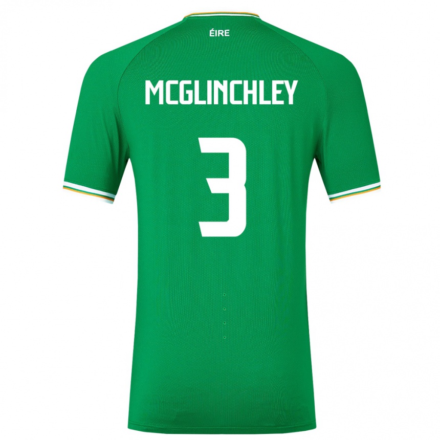 Kinder Fußball Irische Harry Mcglinchley #3 Grün Heimtrikot Trikot 24-26 T-Shirt Luxemburg