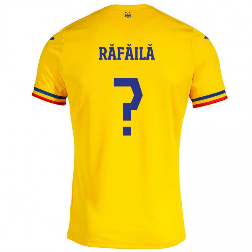 Kinder Fußball Rumänische Vlad Răfăilă #0 Gelb Heimtrikot Trikot 24-26 T-Shirt Luxemburg