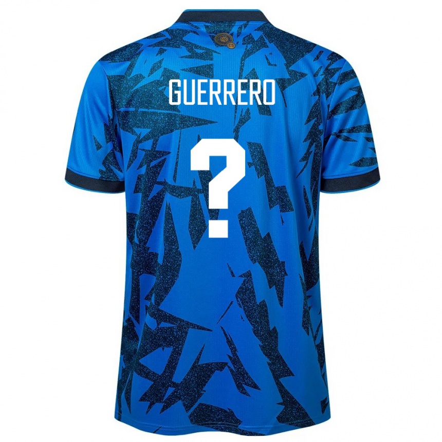 Kinder Fußball El Salvador Alexander Guerrero #0 Blau Heimtrikot Trikot 24-26 T-Shirt Luxemburg