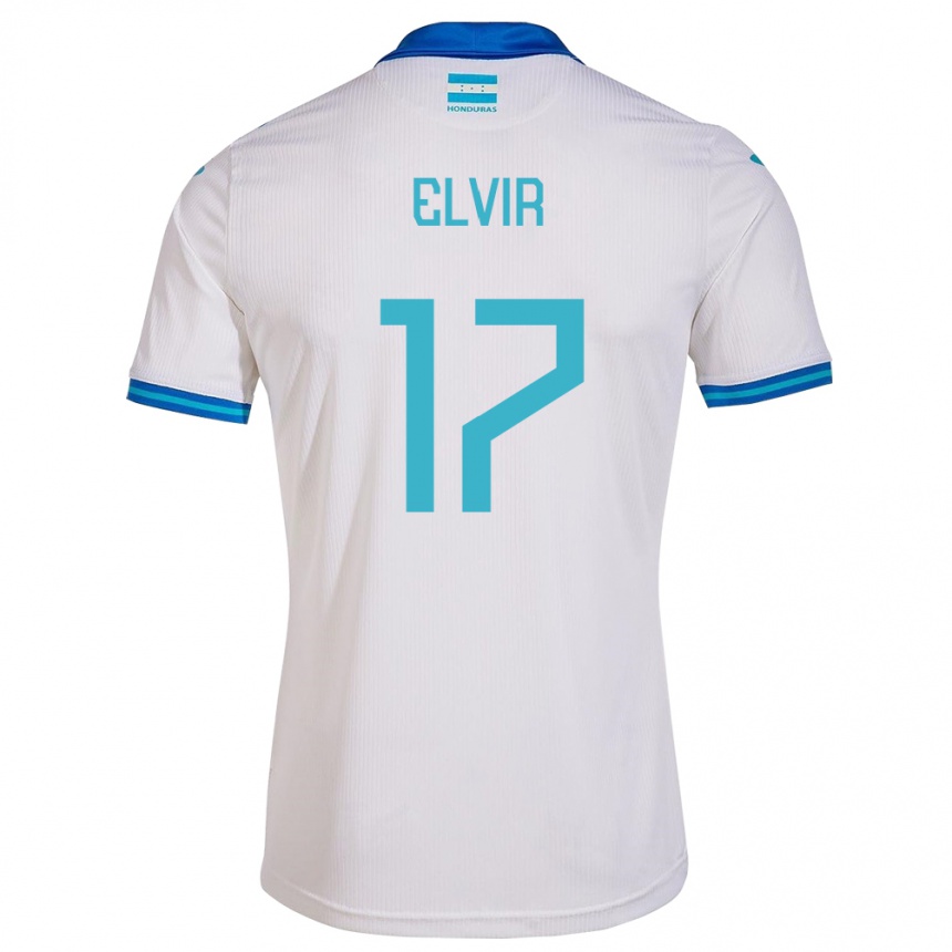 Kinder Fußball Honduras Samuel Elvir #17 Weiß Heimtrikot Trikot 24-26 T-Shirt Luxemburg