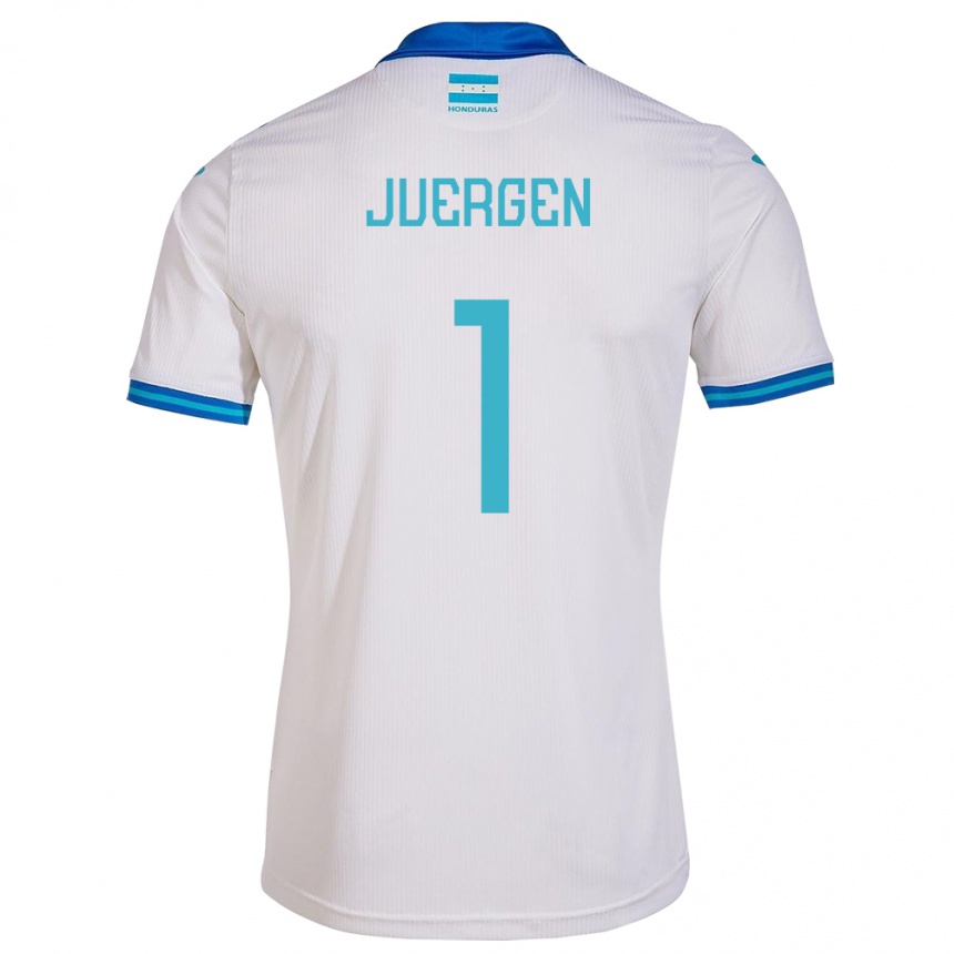 Kinder Fußball Honduras Juergen García #1 Weiß Heimtrikot Trikot 24-26 T-Shirt Luxemburg