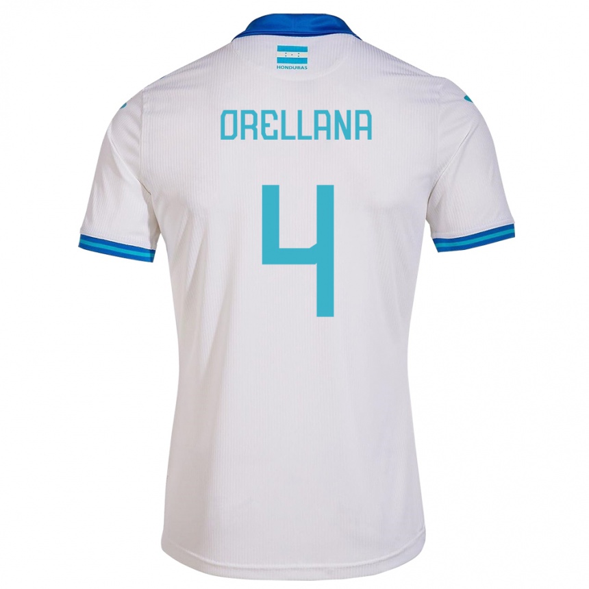 Kinder Fußball Honduras André Orellana #4 Weiß Heimtrikot Trikot 24-26 T-Shirt Luxemburg