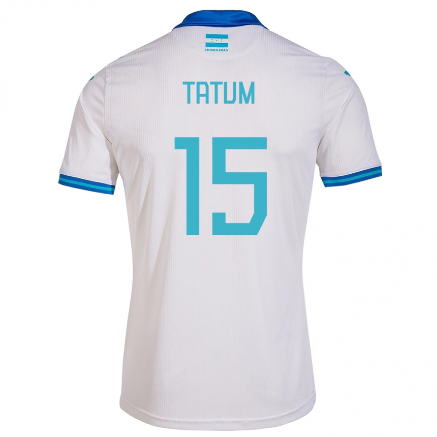 Kinder Fußball Honduras Anfronit Tatum #15 Weiß Heimtrikot Trikot 24-26 T-Shirt Luxemburg