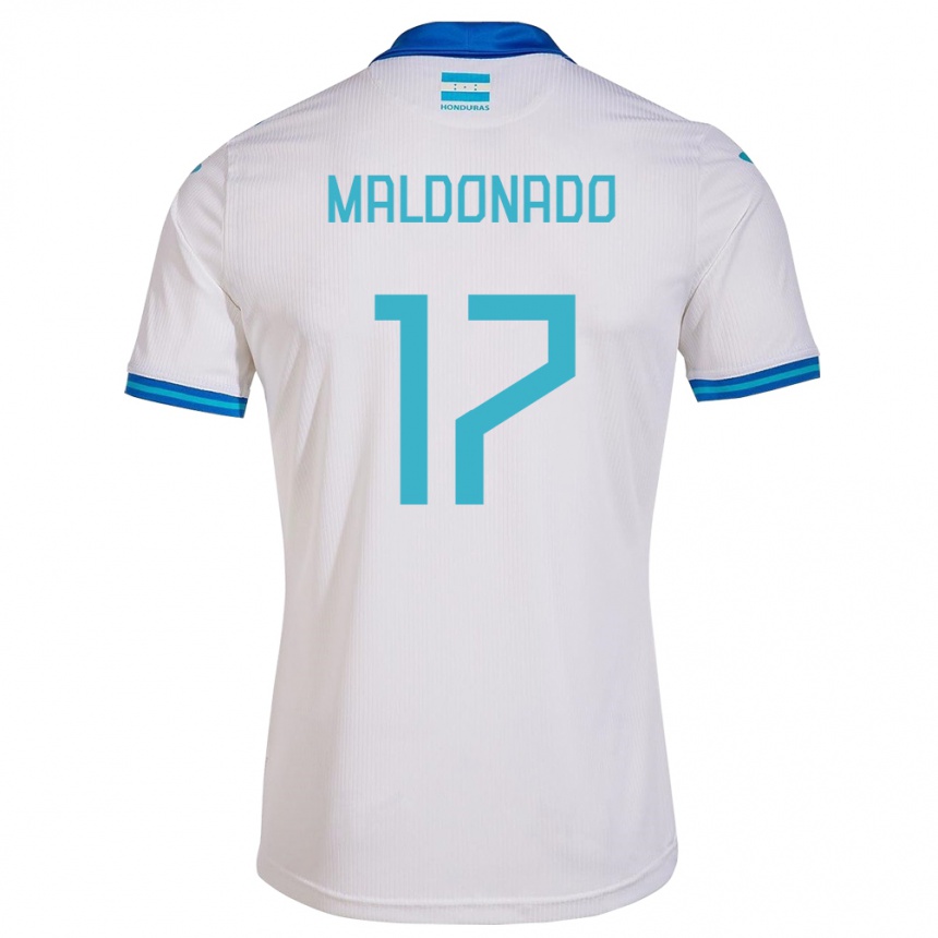 Kinder Fußball Honduras Axel Maldonado #17 Weiß Heimtrikot Trikot 24-26 T-Shirt Luxemburg