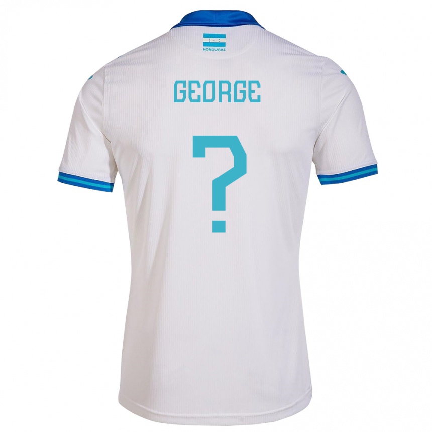 Kinder Fußball Honduras George Rodríguez #0 Weiß Heimtrikot Trikot 24-26 T-Shirt Luxemburg