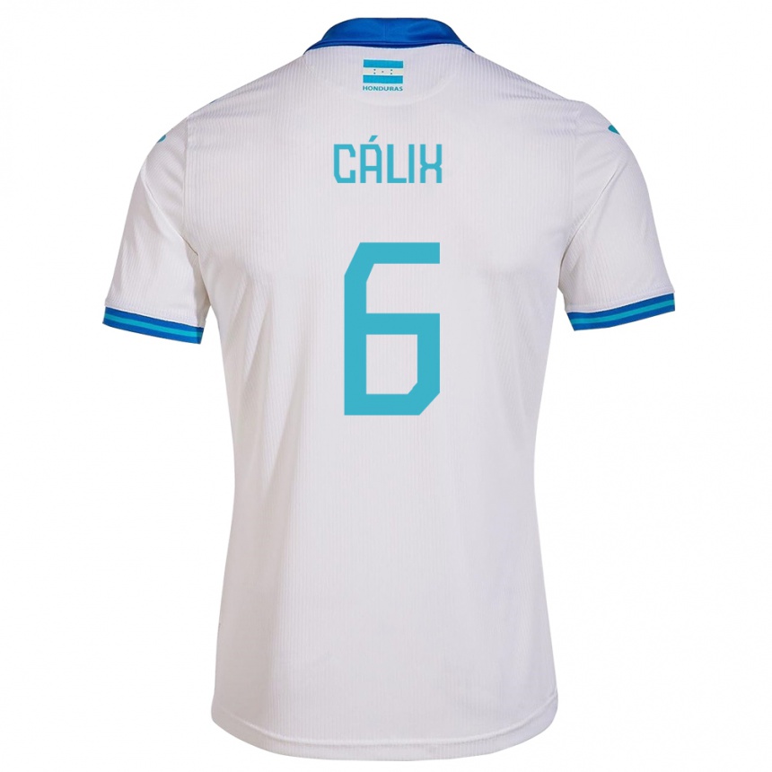 Kinder Fußball Honduras Noel Cálix #6 Weiß Heimtrikot Trikot 24-26 T-Shirt Luxemburg