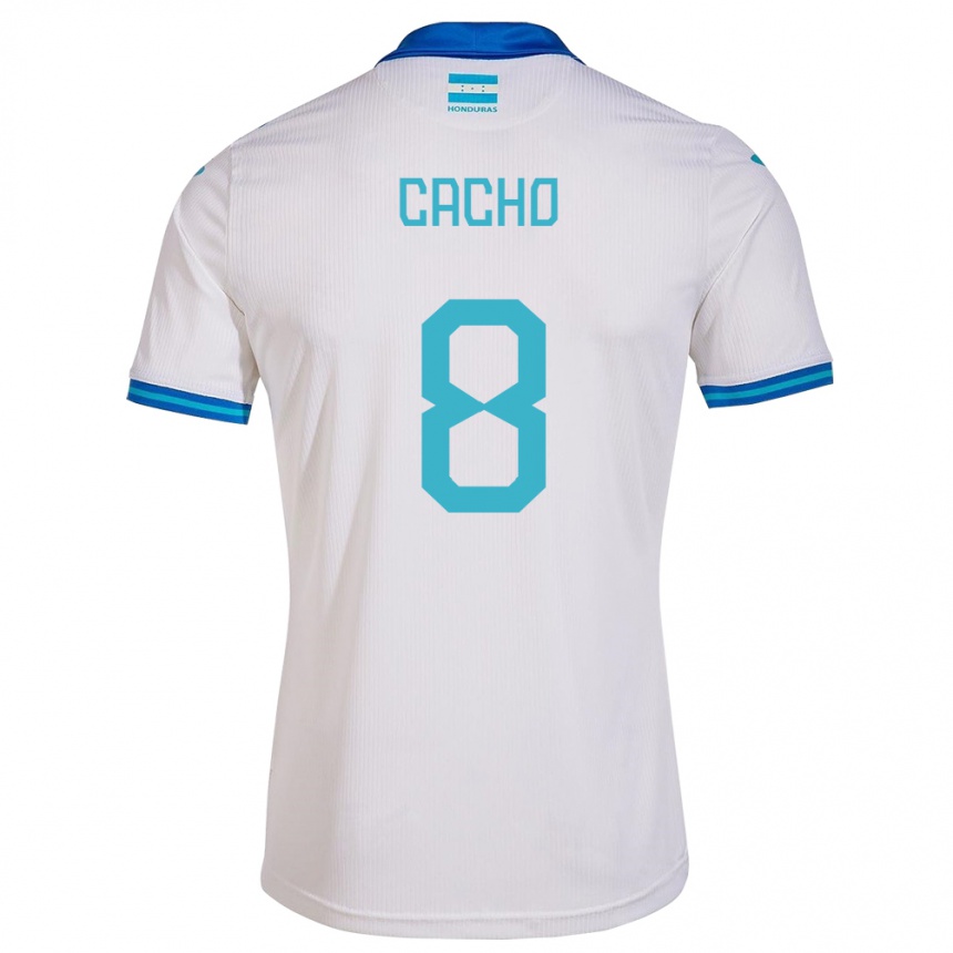 Kinder Fußball Honduras Daylor Cacho #8 Weiß Heimtrikot Trikot 24-26 T-Shirt Luxemburg