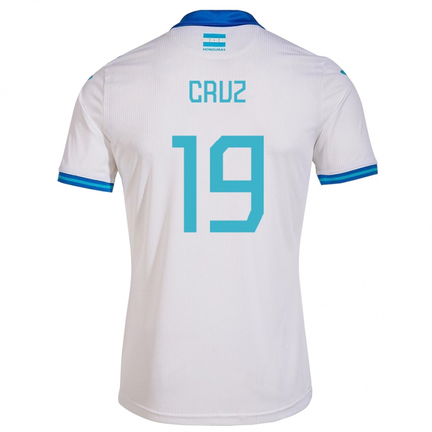 Kinder Fußball Honduras Russel Cruz #19 Weiß Heimtrikot Trikot 24-26 T-Shirt Luxemburg