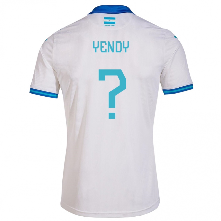 Kinder Fußball Honduras Yendy Martínez #0 Weiß Heimtrikot Trikot 24-26 T-Shirt Luxemburg