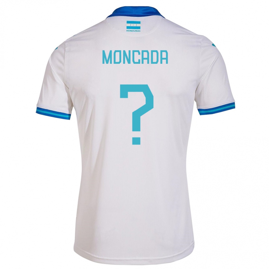 Kinder Fußball Honduras Linda Moncada #0 Weiß Heimtrikot Trikot 24-26 T-Shirt Luxemburg