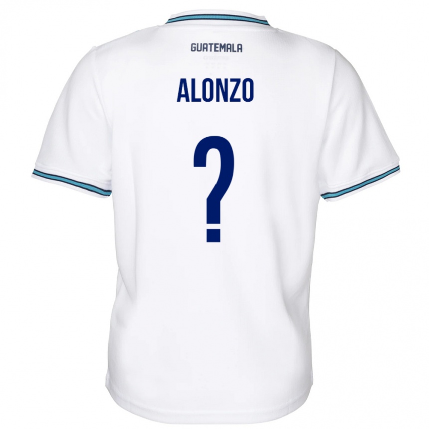 Kinder Fußball Guatemala Anya Alonzo #0 Weiß Heimtrikot Trikot 24-26 T-Shirt Luxemburg