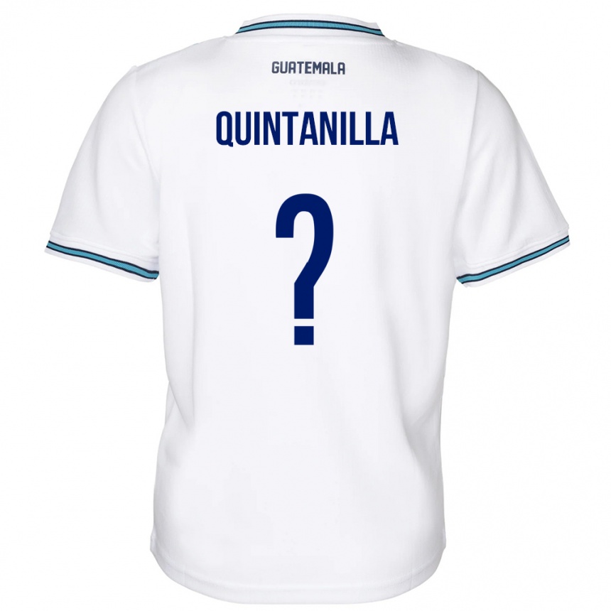 Kinder Fußball Guatemala Anayelli Quintanilla #0 Weiß Heimtrikot Trikot 24-26 T-Shirt Luxemburg